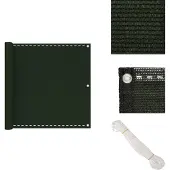 vidaXL Balkon-Sichtschutz Dunkelgrün 90x300 cm HDPE - Sonnenschirme & Sonnenschutze