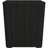 The Living Store Gartentisch mit Abnehmbarer Tischplatte Schwarz Polypropylen