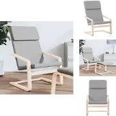 vidaXL Relaxsessel Hellgrau Stoff - Sessel