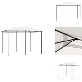 vidaXL Pavillon 3x4x2,6 m Creme 160 g/m² - Pavillons & Partyzelte