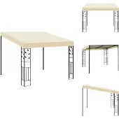 vidaXL Wand-Pavillon 3x3x2,5 m Cremeweiß - Pavillons & Partyzelte