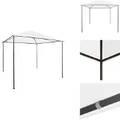 vidaXL Pavillon 3x3x2,9 m Weiß 180 g/m² - Pavillons & Partyzelte