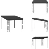 vidaXL Wand-Pavillon 3x3 m Anthrazit Stoff - Pavillons & Partyzelte