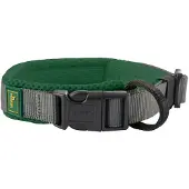 Hunter - Halsung Maldon - Hundehalsband Gr S - 25-35 x 1,5 cm dunkelgrün /grau