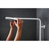Hansgrohe Brause-Set Pulsify S Puro m Thermostat, 2 Verbaucher, 8 l/m., mattweiß