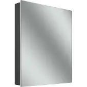 Schneider STYLE TW LED-Lichtspiegelschrank, 1 Doppelspiegeltür, Steckdose rechts, 61,5x71,mx12cm, 194.062.02.44, Ausführung: EU-Norm/Korpus schwarz matt