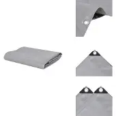 vidaXL Abdeckplane 650 g/m² 4x8 m Grau - Planen