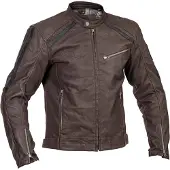 Halvarssons Sandtorp Motorrad Lederjacke, dunkelbraun, 54