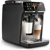 Philips Kaffeevollautomat 5400 Series, 12 Kaffeespezialitäten, LatteGo Milchsystem, Touchdisplay, Schwarz (EP5447/90)