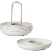 Zone Eierbecher Warm Grey (4-Stück)