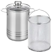 Elo Basic Brillant Spargeltopf Edelstahl Volumenskala Induktion silberfarben 16cm