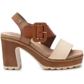 Refresh für Damen. 17284303-TAUPE Sandalen 172843 taupe (38), 8 bis 10 cm, Schnalle, Lässig