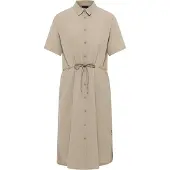 Jack Wolfskin Sommerkleid "WAIMEA DRESS W", Damen, Gr. XL, N-Gr, grau (stone), Obermaterial: 100% Polyester, Kleider Sommerkleid, hauchdünnes Material, mit Stretchkomfort, aus Polyester