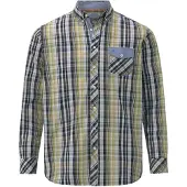 Jan Vanderstorm Karohemd "Hemd PERBEN", Herren, Gr. XXL, weit, gelb (gelb kariert), Obermaterial: 100% Baumwolle CO., Hemden Karohemd