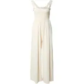 Roxy Jumpsuit "Just Passing By", Damen, Gr. XL, beige (parchment), Obermaterial: 63% Polyester, 33% Viskose, 4% Elasthan., Overalls Jumpsuit