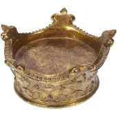 Meander Kroon Gold, fleur de lis, 11x5,5cm