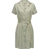 Ragwear Sommerkleid "Sawira" Eingrifftaschen Gemustertes Midikleid mit Knopfleiste