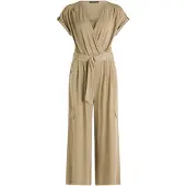 Betty Barclay Jumpsuit "Jumpsuit mit Eingrifftaschen", Damen, Gr. 42, EURO, grün (soft olive), Obermaterial: 94% Polyester PES. 6% Elasthan EL., Overalls Jumpsuit