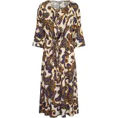 Seidensticker Sommerkleid "Schwarze Rose", Damen, Gr. S (36), Normalgrößen, blau, 100% Viskose, Paisley, regular fit, Rundhals, Kleider Sommerkleid, 7/8 Rundhals Paisley