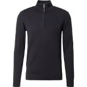 Indicode Troyer "INAncona", Herren, Gr. XL, schwarz, Strick, Obermaterial: 80% Baumwolle, 20% Polyester, unifarben, regular fit, ohne Ausschnitt, Pullover Troyer