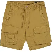 Alpha industries Shorts "Aloha Safari Shorts", Herren, Gr. 38, Normalgrößen, grün (khaki), Obermaterial: 80% Baumwolle, 20% Viskose, Hosen Shorts