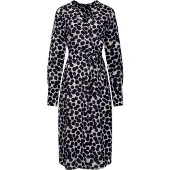 Seidensticker Sommerkleid "Schwarze Rose", Damen, Gr. XS (34), Normalgrößen, blau (dunkelblau), 100% Viskose, gepunktet, regular fit, Kleider Sommerkleid, 1/1 Kragen Punkte