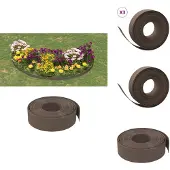 vidaXL Rasenkanten 3 Stk. Braun 10 m 15 cm Polyethylen - Beeteinfassungen