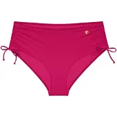 Triumph Bikini-Hose "Summer Twist Maxi", Damen, Gr. 36, N-Gr, lila (berry), Microfaser, Obermaterial: 84% Polyamid, 16% Elasthan, Badehosen Bikini-Hose, verstellbare seitliche Schnürung