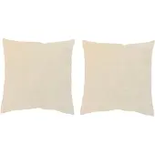 Home wohnideen Dekokissen "LUCIO 2ER PACK MIT FÜLLUNG" Gr. 1, beige (natur, unifarben), B:40cm L:40cm, Polyester, Dekokissen_Sitzkissen_Kissenhüllen, Dekokissen