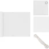 vidaXL Balkon-Sichtschutz Weiß 75x500 cm Oxford-Gewebe - Sonnenschirme & Sonnenschutze