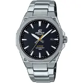 Casio Quarzuhr EDIFICE, silber (schwarz, silberfarben, schwarz), Armbanduhren, Herren, silberfarben, Quarzuhr, Armbanduhr,Herrenuhr,bis 10bar wasserdicht,Saphirglas,Edelstahlarmband