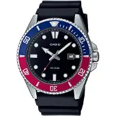 Casio Uhr MDV-107-1A3VEF Taucheruhr Herren Blau Rot