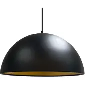 ROYALTECH Hängeleuchte Lipeo, schwarz/gold, Ø 40 cm, Metall, E27