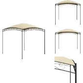 vidaXL Pavillon 3x3x2,65 m Creme 180 g/m² - Pavillons & Partyzelte
