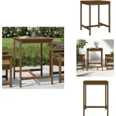 vidaXL Gartentisch Honigbraun 82,5x82,5x110 cm Massivholz Kiefer - Gartentische