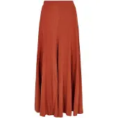 Apricot Palazzohose "Linen Mix Palazzo Trousers", Damen, Gr. M (38), N-Gr, braun (rust), Obermaterial: 85% Viskose CV. 15% Leinen LI., unifarben, Hosen Palazzohose, mit elastischem Bund