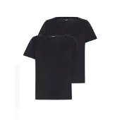 North Bend Rundhalsshirt "Rundhalsshirt NBGita W Set", Damen, Gr. 38, schwarz (schwarz, schwarz), Obermaterial: 60% Baumwolle CO. 40% Polyester PES., Shirts Rundhalsshirt