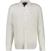 Lerros Langarmhemd "Herrenhemd in Leinen-Baumwoll-Blend", Herren, Gr. 3XL, Normalgrößen, weiß, 55% Leinen, 45% Baumwolle, Hemden Langarmhemd