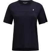 Peak Performance - Women's Trail Wool Blend S/S - Merinoshirt Gr XL blau/schwarz