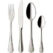 Villeroy & Boch Besteck-Set "Tafelbesteck Merlemont 24er Set silber", silber, Essbesteck-Sets, Besteck-Set