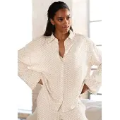 LASCANA Pyjamaoberteil mit edlem Allover-Druck