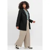 Sheego Stretch-Hose , Damen, Gr. 48, Normalgrößen, grau (helltaupe), 98% Baumwolle, 2% Elasthan, unifarben, Hosen Stretch-Hose