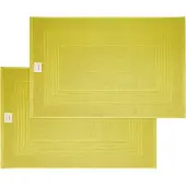 Dyckhoff Hotelmatte "Nature", grün (kiwi), H:3mm, Baumwolle, Badematten, Hotelmatte, 2 teilig