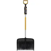 Fiskars X-Series Schneeräumer, Schneeschaufel, Metall, Schwarz, Orange, Ergonomisch, 54,3 cm, 1,57 kg