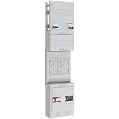 ABN Zählerplatz eHZ 2Z mit HS 5-polig, BxH : 250x1050mm EZ17820
