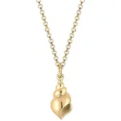 Elli Halskette Muschel Anhänger Urlaub Meer 925 Sterling Silber Elli Gold