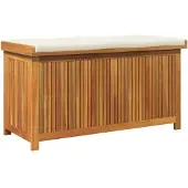Yiwydaa Outdoor-Kissenbox 113x50x60,5 cm Massivholz Akazie