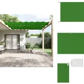vidaXL Senkrechtmarkise Hellgrün 100x600 cm Oxford-Gewebe - Sonnenschirme & Sonnenschutze