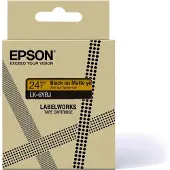 Epson Matte Tape – Yellow/Black 24mm(8m) – LK-6YBJ, Schwarz auf gelb, Japan, , LK-6YBJ, 2,4 cm, 8 m