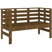 The Living Store Gartenbank Honigbraun 111,5x53x71 cm Massivholz Kiefer